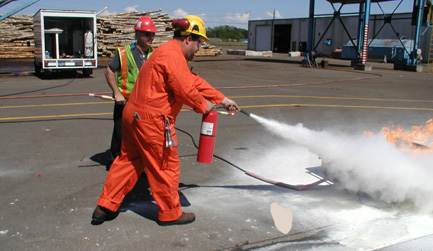 Fire extinguisher inspection